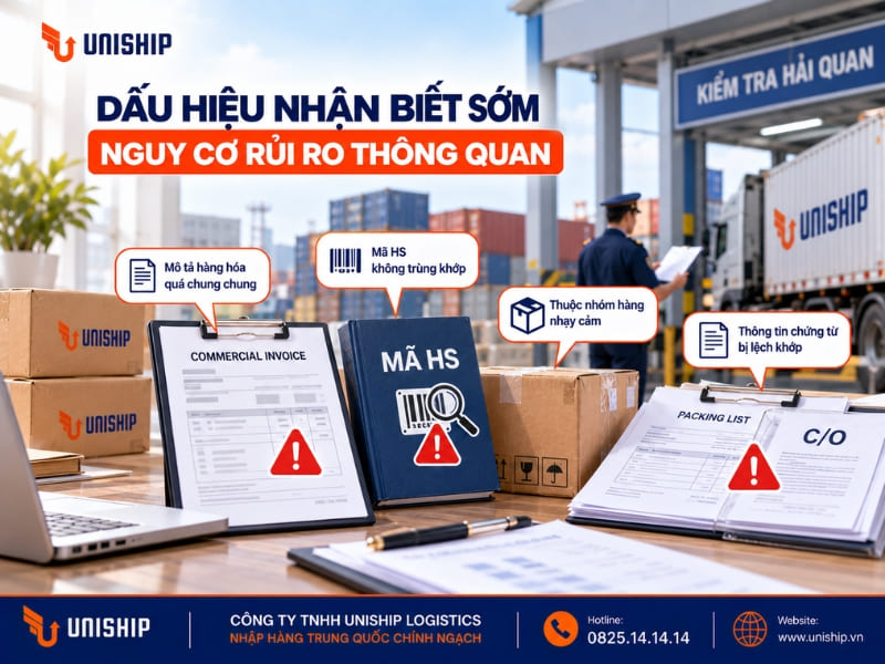 Dấu hiệu nhận biết sớm nguy cơ rủi ro thông quan