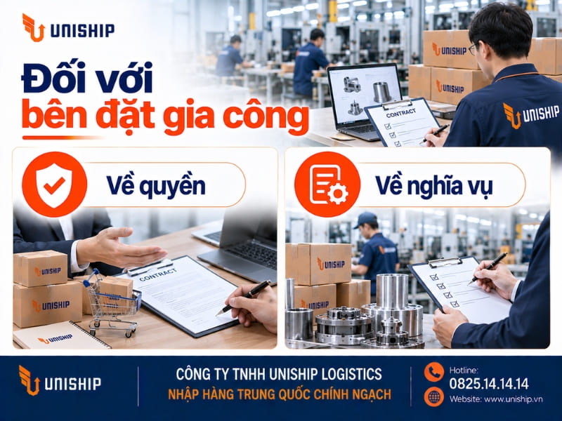 Đối với bên đặt gia công