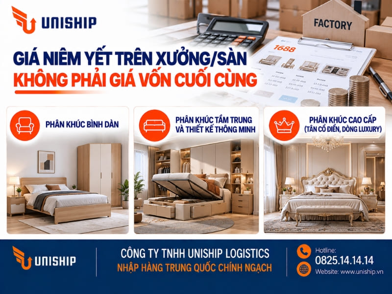 Giá niêm yết trên xưởng/sàn không phải giá vốn cuối cùng