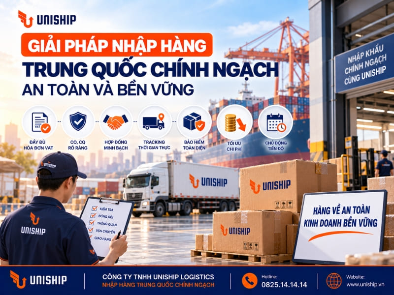 Giải pháp nhập hàng Trung Quốc chính ngạch an toàn và bền vững