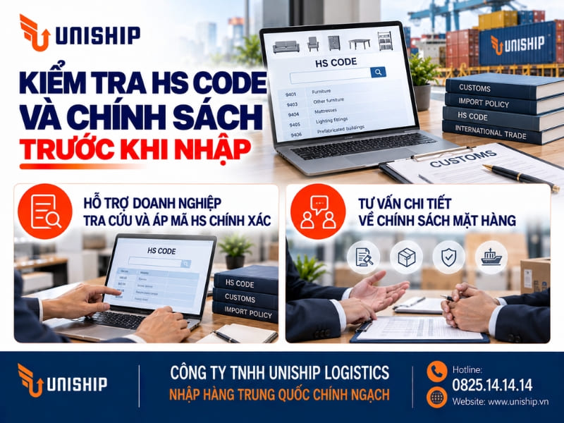 Kiểm tra HS Code và chính sách trước khi nhập
