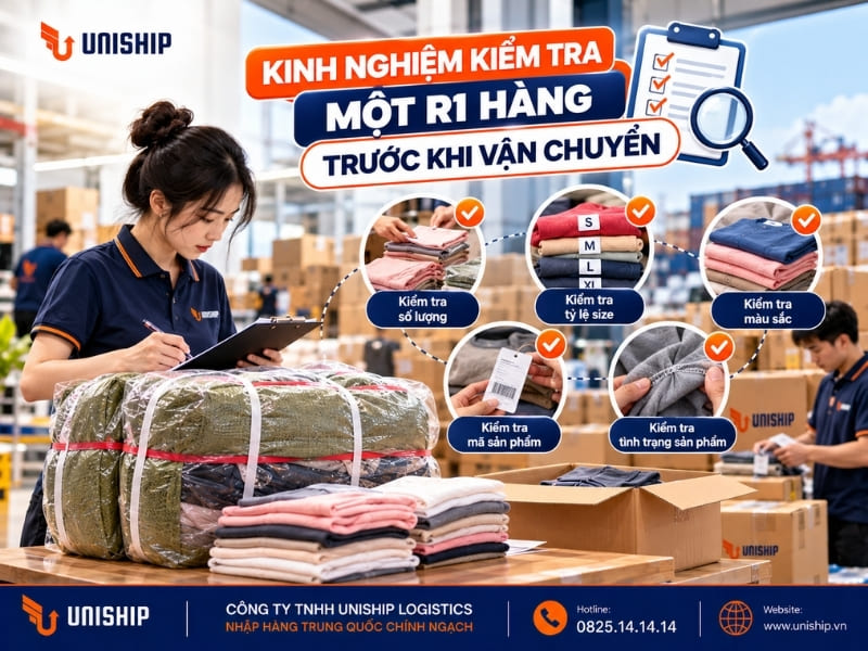 Kinh nghiệm kiểm tra một Ri hàng trước khi vận chuyển