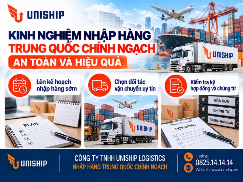 Kinh nghiệm nhập hàng Trung Quốc chính ngạch an toàn và hiệu quả