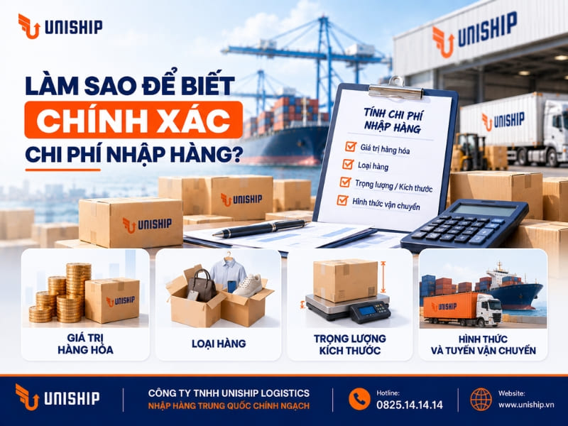 Cách để biết chính xác chi phí nhập hàng