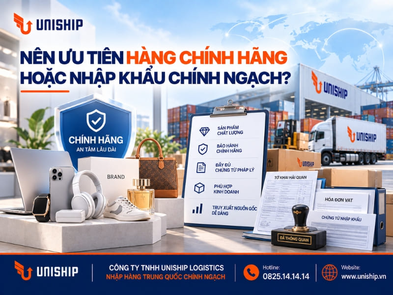 nên ưu tiên hàng chính hãng hoặc nhập khẩu chính ngạch