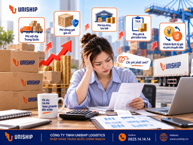 Rủi ro phát sinh thêm chi phí trong quá trình nhập hàng Trung Quốc