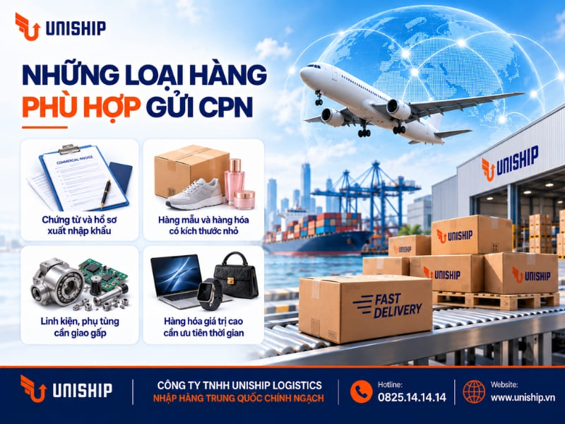Những loại hàng phù hợp gửi CPN
