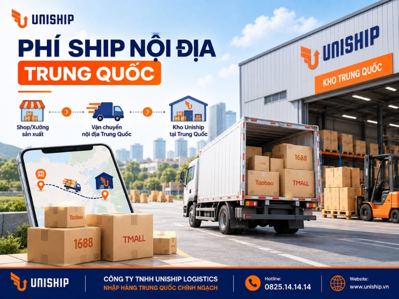 Phí ship nội địa Trung Quốc