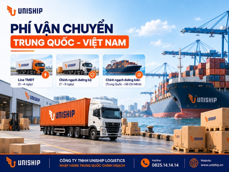 Phí vận chuyển Trung Quốc - Việt Nam