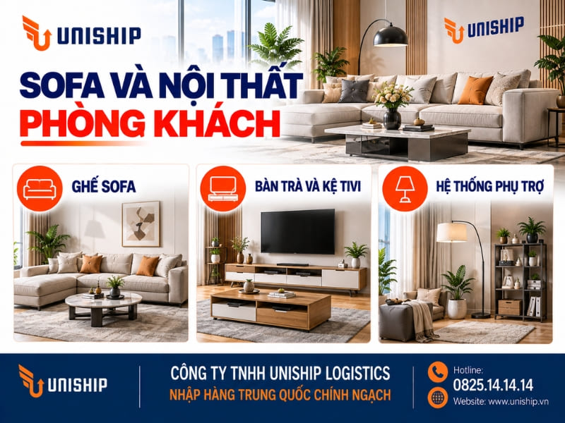 Sofa và nội thất phòng khách