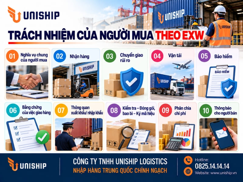 Trách nhiệm của người mua theo EXW
