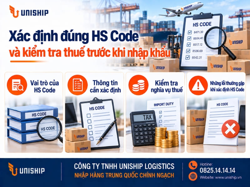 Xác định đúng HS Code và kiểm tra thuế trước khi nhập khẩu