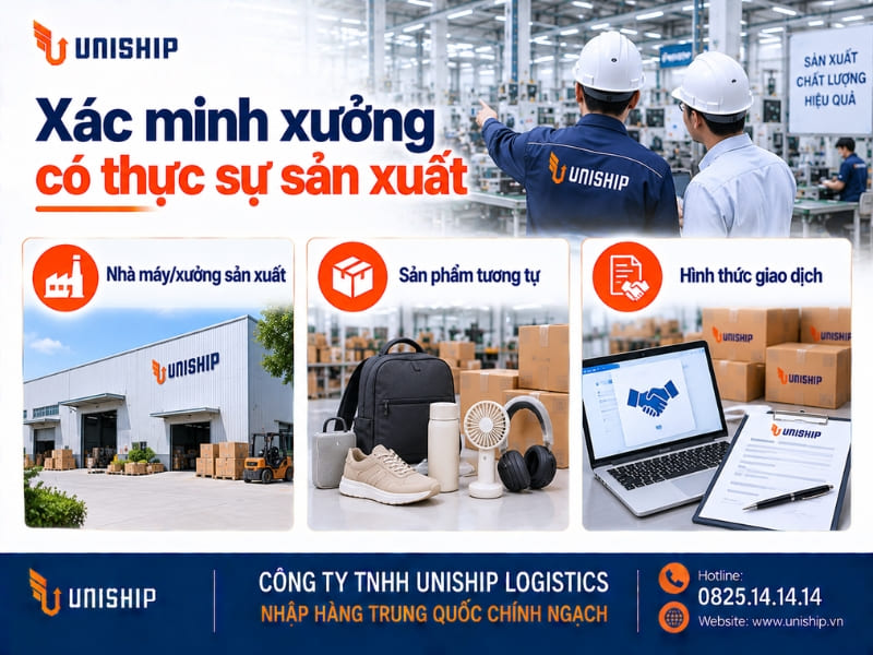 Xác minh xưởng có thực sự sản xuất