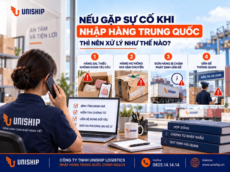 Nếu gặp sự cố khi nhập hàng Trung Quốc thì nên xử lý như thế nào?