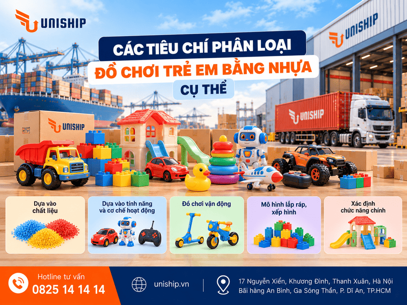 Các tiêu chí phân loại đồ chơi trẻ em bằng nhựa cụ thể
