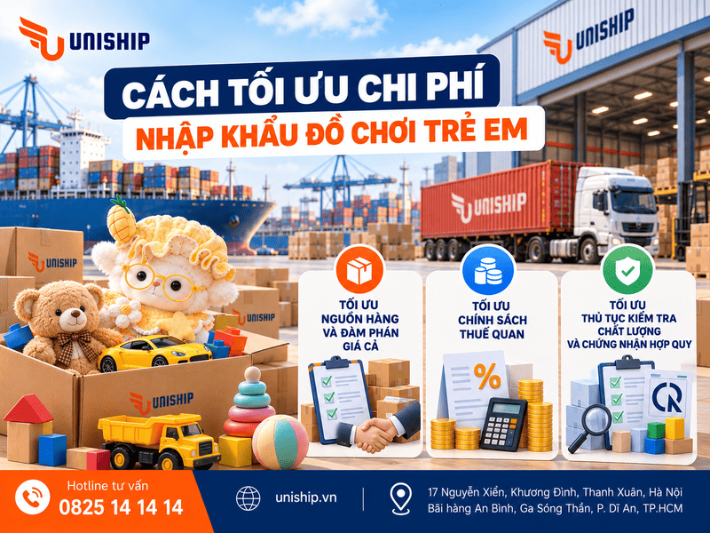Cách tối ưu chi phí nhập khẩu đồ chơi trẻ em