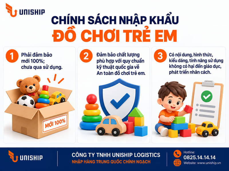 Chính sách nhập khẩu đồ chơi trẻ em