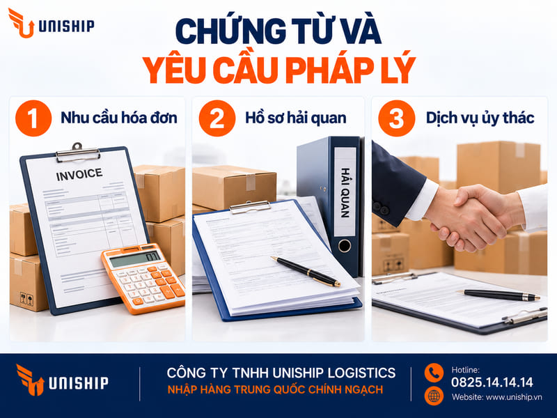 Chứng từ và yêu cầu pháp lý
