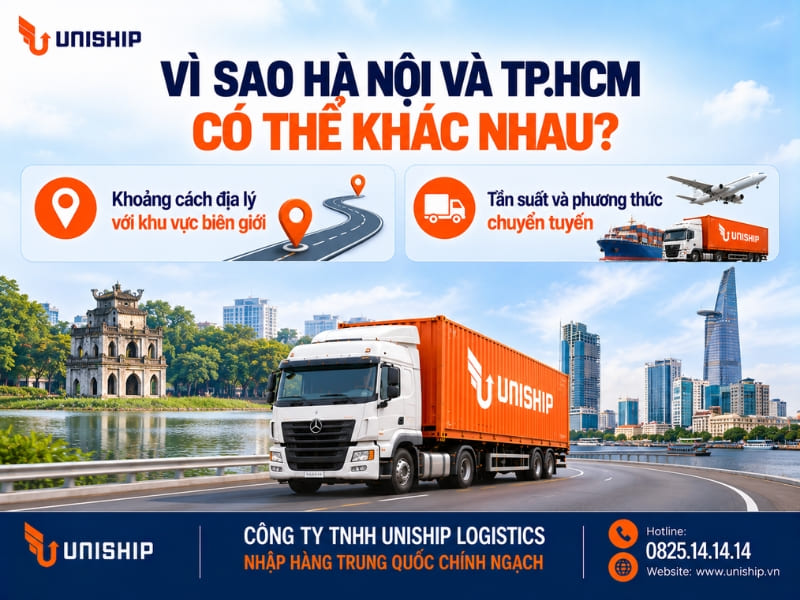 Vì sao thời gian vận chuyển hàng về Hà Nội và TP.HCM có thể khác nhau?