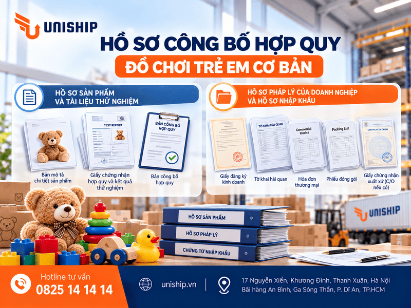 Hồ sơ công bố hợp quy đồ chơi trẻ em cơ bản