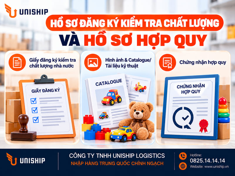 Hồ sơ đăng ký kiểm tra chất lượng và hồ sơ hợp quy