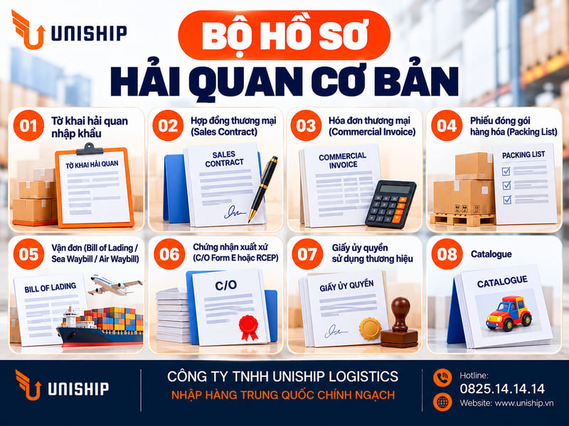 Bộ hồ sơ hải quan cơ bản