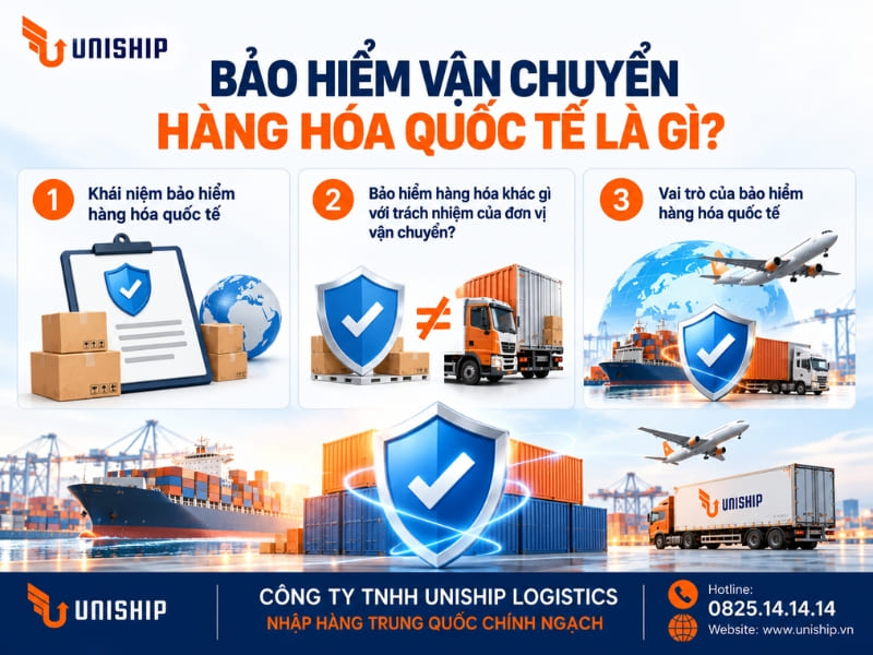 Bảo hiểm vận chuyển hàng hóa quốc tế là gì?