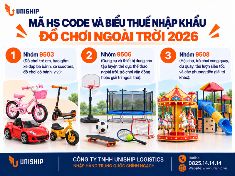 Tra cứu mã HS Code cho đồ chơi ngoài trời