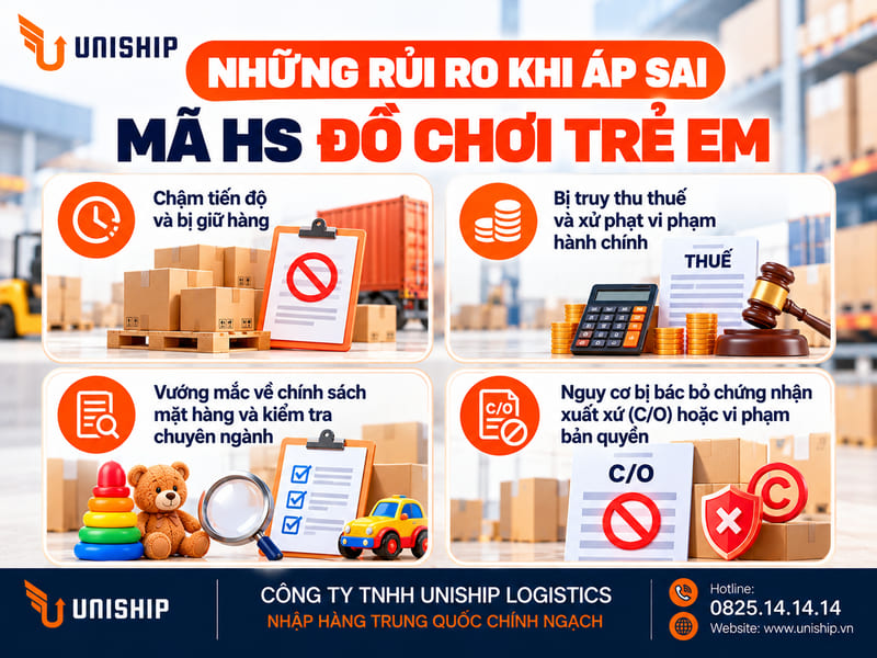 Những rủi ro khi áp sai mã HS đồ chơi trẻ em