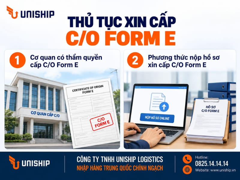 Thủ tục xin cấp C/O Form E