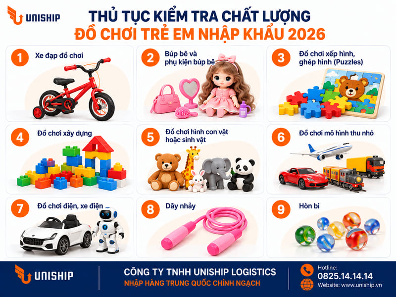 Những loại đồ chơi trẻ em cần kiểm tra chất lượng khi nhập khẩu