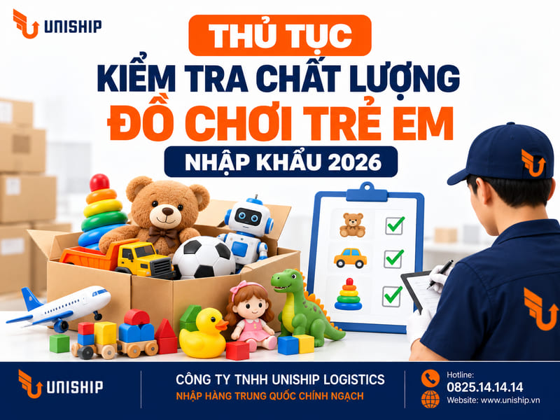 Thủ tục kiểm tra chất lượng đồ chơi trẻ em nhập khẩu 2026