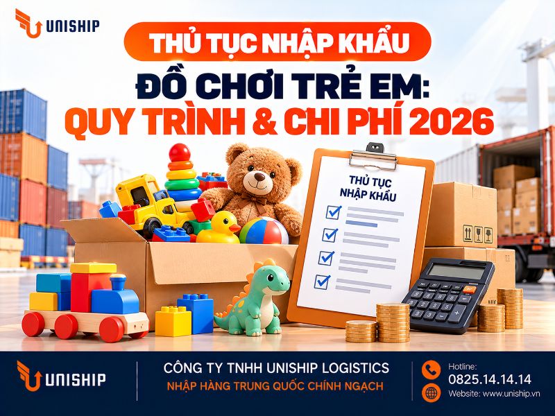 Thủ tục nhập khẩu đồ chơi trẻ em: Quy trình & Chi phí 2026