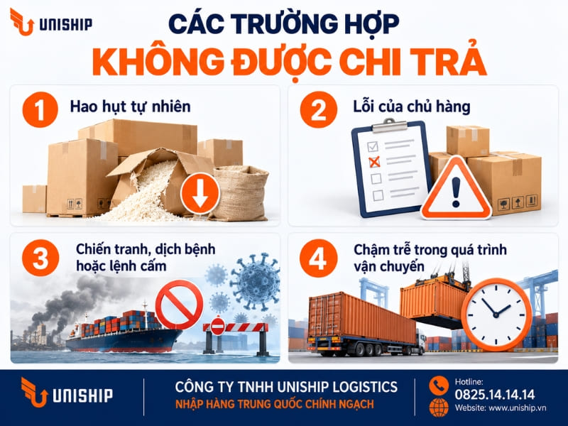 Các trường hợp không được chi trả bảo hiểm