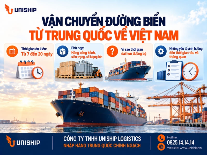 Vận chuyển hàng đường biển từ Trung Quốc về Việt Nam