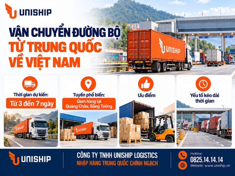 Vận chuyển hàng đường bộ từ Trung Quốc về Việt Nam