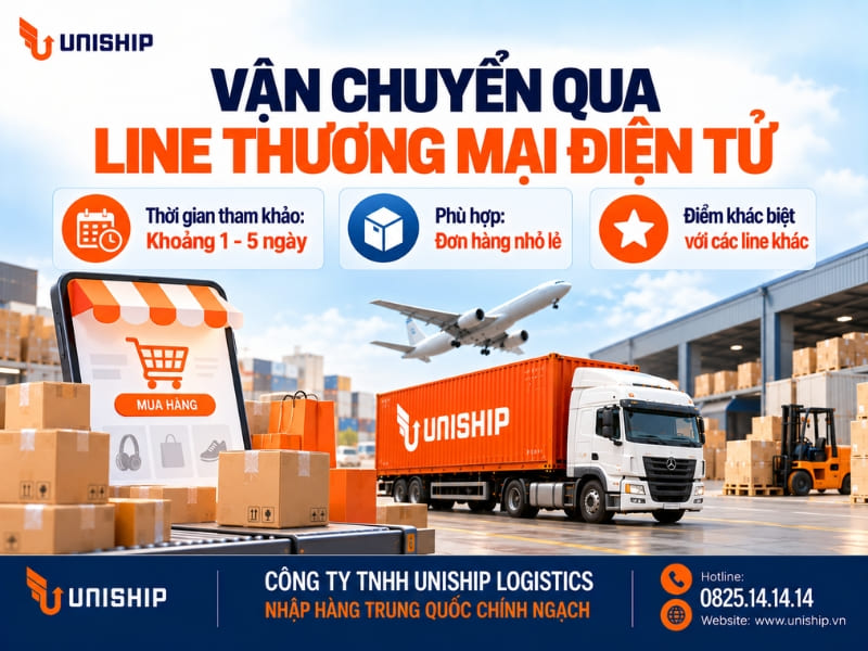 Vận chuyển qua line thương mại điện tử
