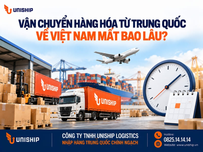 Vận chuyển hàng từ Trung Quốc về Việt Nam mất bao lâu?