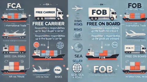 Sự Khác Biệt Giữa Điều Kiện FOB vs FCA Trong Incoterms