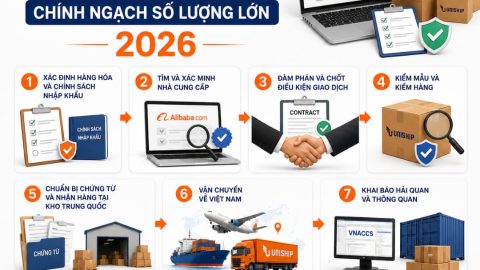 Hướng dẫn nhập hàng Alibaba chính ngạch số lượng lớn 2026