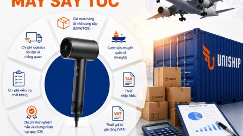 Chi phí nhập khẩu máy sấy tóc: Cách tính và tối ưu vốn 2026