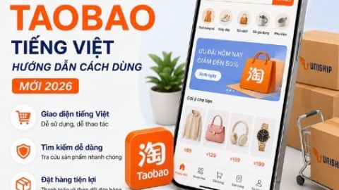 App mua hàng Taobao Tiếng Việt: Hướng dẫn cách dùng mới 2026