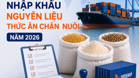 Thủ tục nhập khẩu nguyên liệu thức ăn chăn nuôi năm 2026