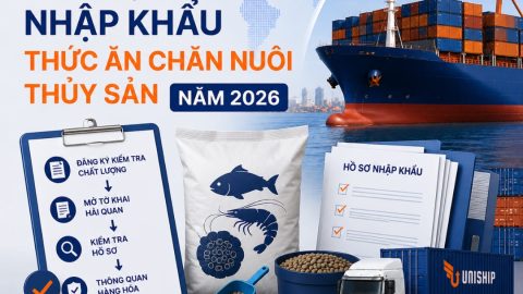 Thủ tục nhập khẩu thức ăn chăn nuôi thủy sản năm 2026