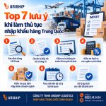 Top 7 lưu ý khi làm thủ tục nhập khẩu hàng Trung Quốc