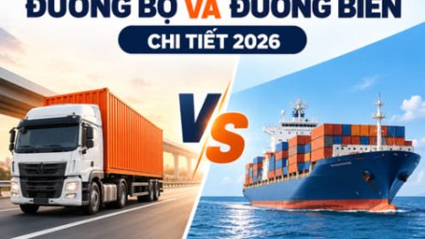 So sánh vận chuyển đường bộ và đường biển chi tiết 2026