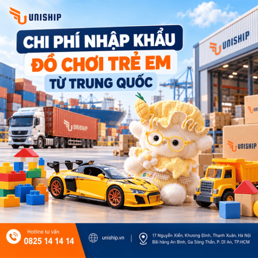 Chi phí nhập khẩu đồ chơi trẻ em từ Trung Quốc trọn gói 2026