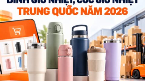 Nguồn sỉ bình giữ nhiệt, cốc giữ nhiệt Trung Quốc năm 2026